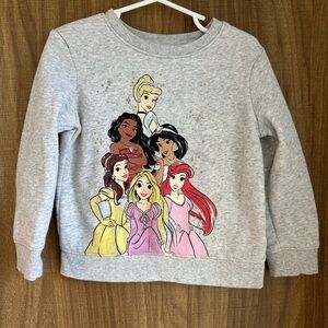 Disney princesses glitter sweatshirt